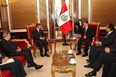 Mandatario recibi&oacute; al presidente de la Asamblea Nacional de Corea