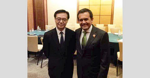 Reuni&oacute;n entre el Secretario de Econom&iacute;a de M&eacute;xico con el Ministro de Comercio de la Rep&uacute;blica Popular China