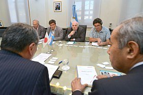 Casamiquela, con ejecutivos de la japonesa Marubeni