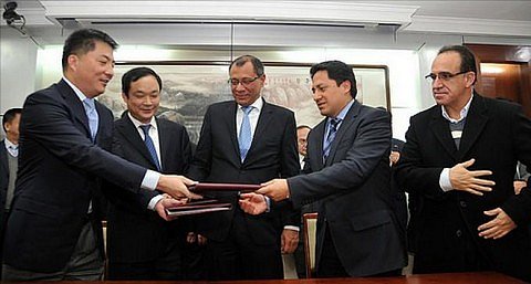 Ecuador y China firman acuerdo para desarrollo de industria sider&uacute;rgica