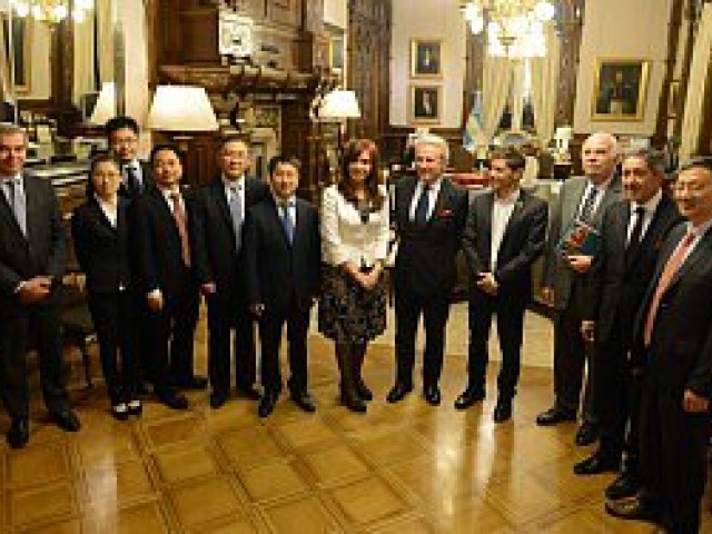 La Presidenta recibi&oacute; a empresarios agroindustriales chinos