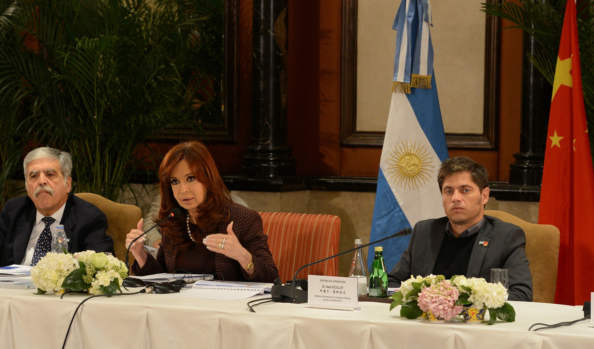 La Presidenta recibe a una delegacion China