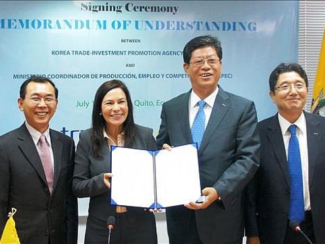 Korea & Ecuador Sign MOU for Cooperation
