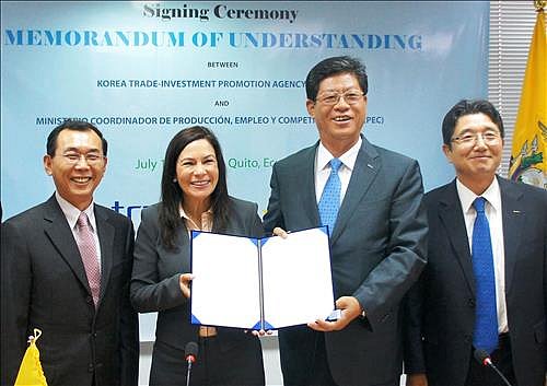 Korea & Ecuador Sign MOU for Cooperation