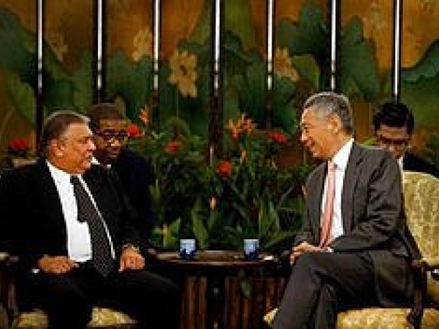 Recibi&oacute; Primer Ministro de Singapur a Vicepresidente del Consejo de Ministro de Cuba