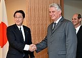 Foreign Minister Fumio Kishida Meets with the First Vice-President of the Councils of State and Ministers of the Republic of Cuba