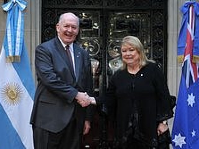 Malcorra recibi&oacute; al Gobernador General de Australia, Peter Cosgrove