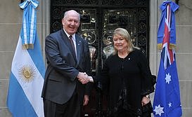 Malcorra recibi&oacute; al Gobernador General de Australia, Peter Cosgrove