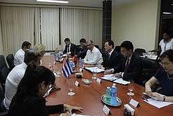 Viceministro de Relaciones Exteriores Wang Chao Visita Cuba