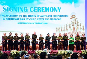 Chile firma adhesi&oacute;n al Tratado de Amistad y Cooperaci&oacute;n de ASEAN