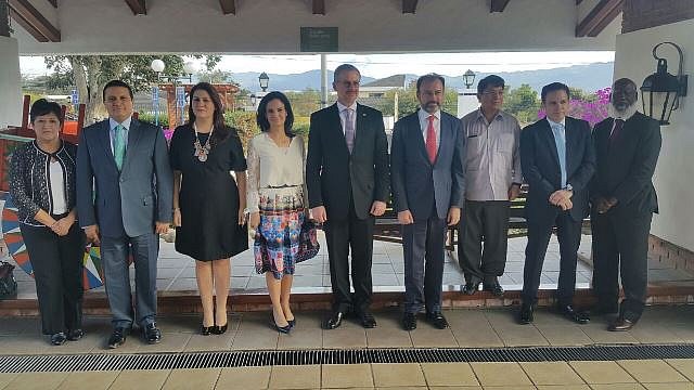 Cancilleres del SICA se re&uacute;nen con Secretario de Relaciones Exteriores de M&eacute;xico.