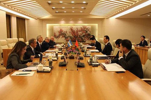 Vice Canciller Wang Chao Celebra Segunda Reuni&oacute;n de la Subcomisi&oacute;n Pol&iacute;tica de la Comisi&oacute;n Permanente Gubernamental China-Argentina con Zlauvinen, Subsecretario de Relaciones Exteriores de la Canciller&iacute;a Argentina