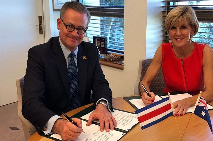 Costa Rica y Australia firman memorando sobre consultas diplom&aacute;ticas