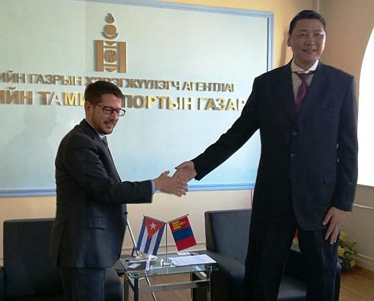 Se estrechan lazos de cooperaci&oacute;n deportiva entre Cuba y Mongolia