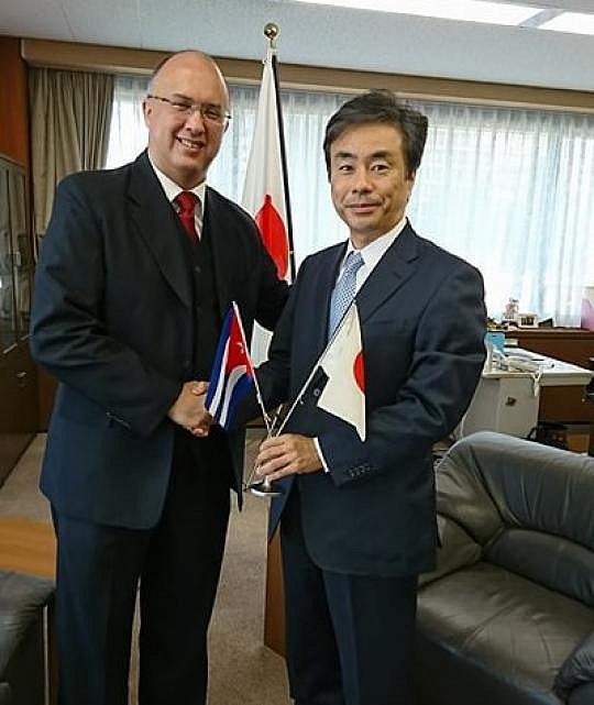 Destaca Viceministro de Econom&iacute;a, Comercio e Industria de Jap&oacute;n perspectivas favorables de la cooperaci&oacute;n con Cuba