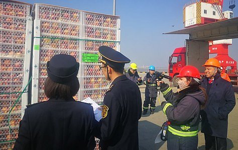 Shangh&aacute;i recibe el primer barco ch&aacute;rter con fruta fresca chilena