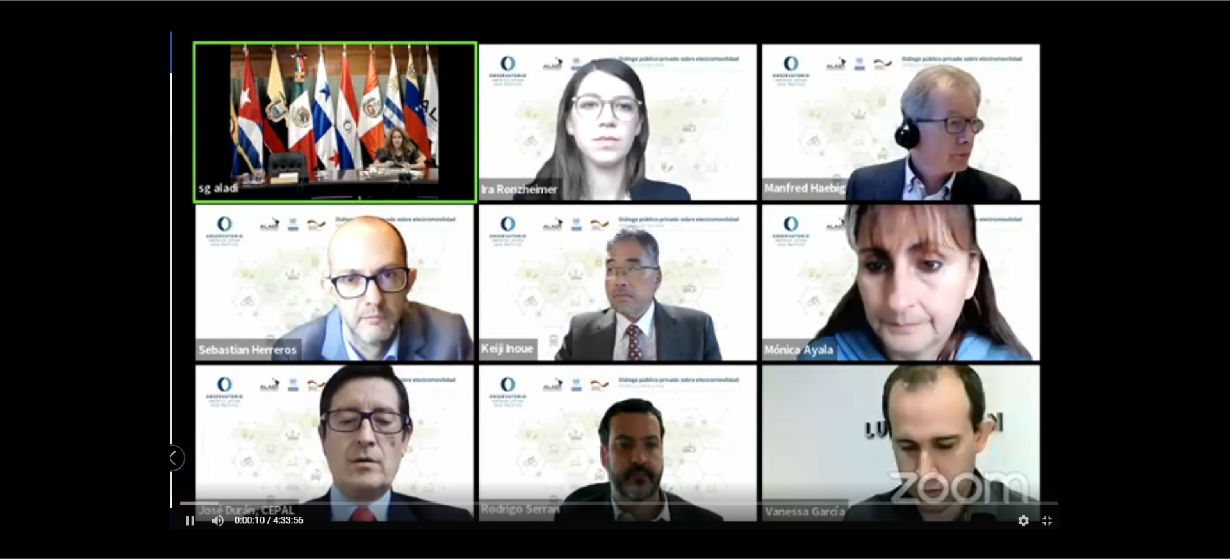 Se llev&oacute; a cabo el webinario Di&aacute;logo P&uacute;blico-Privado sobre Electromovilidad: Am&eacute;rica Latina-Asia