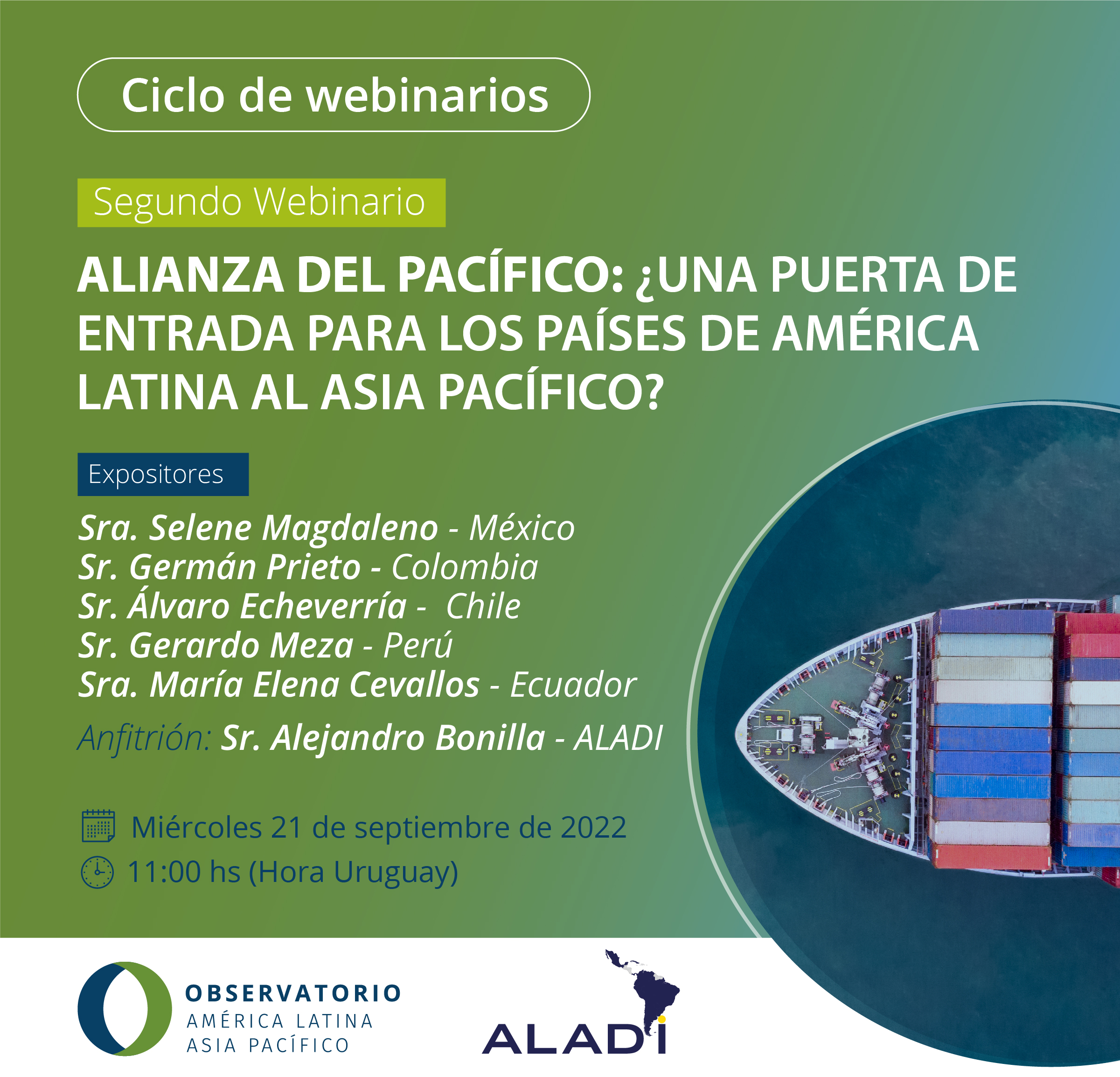 Second webinar of the Latin America &ndash; Asia Pacific Observatory 